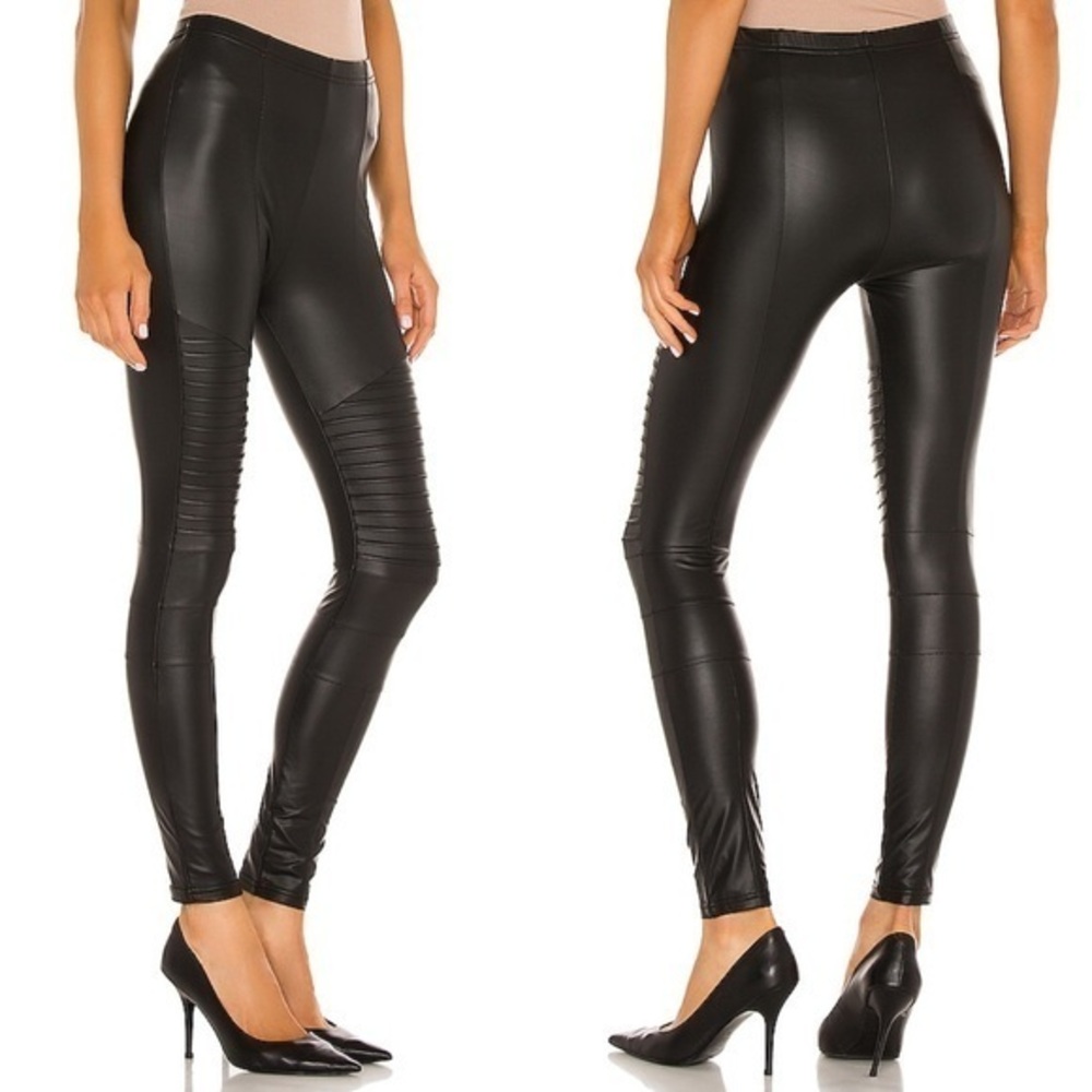 Plush Fleece Lined Liquid Moto Leggings NWT